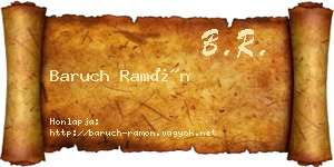 Baruch Ramón névjegykártya